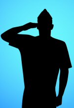 Salute to military retiree