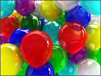 Colorful balloons for a celebration.