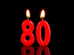 candels in shape of 80