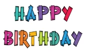 A sign that says Happy Birthday