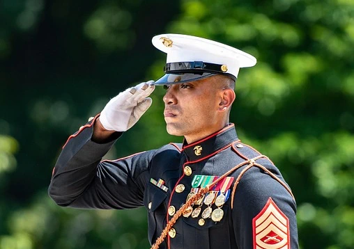 military-retirement-marine-salute