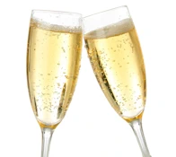 two toasting glasses two toasting glasses