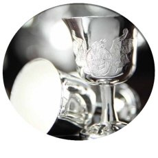 silver wine glass